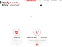 Tablet Screenshot of hors-taxes.net